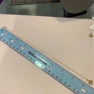 14kt yellow gold initial J pendant necklace